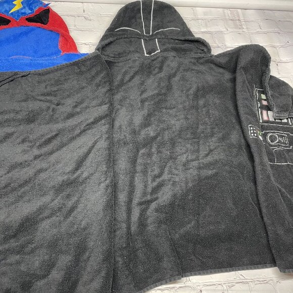 Kids OS Superhero / Darth Vader Hooded Towel Bundle Star Wars Beach Pool Bath - Picture 8 of 12